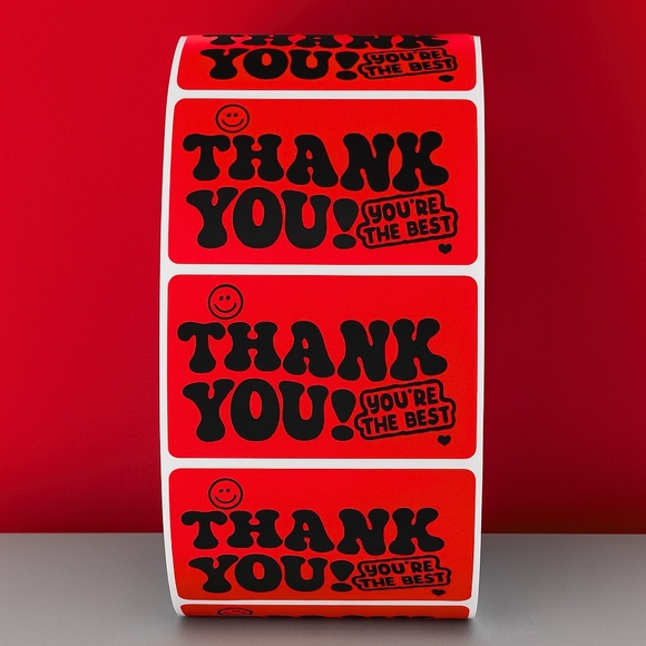 Thank You You’re The Best Stickers – Cute Packaging Labels for Small Business 2" - Picture 5 of 11